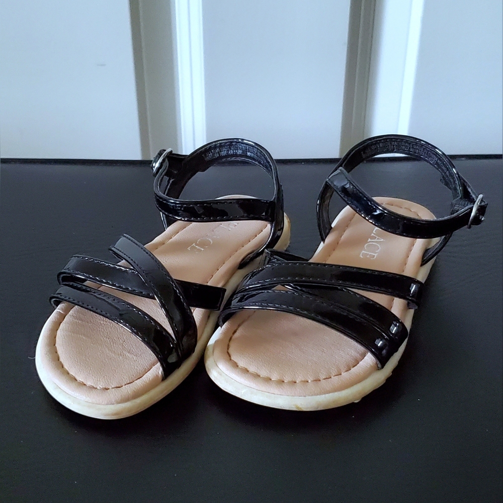Toddler Girl's Patent Leather Strappy Sandals